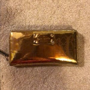 Kate Spade gold wallet  ♠️ limited time only